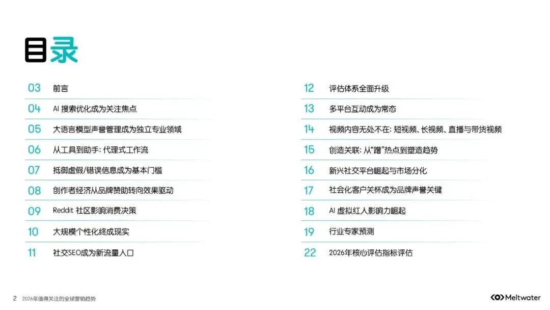 2026年值得关注的全球营销趋势报告解读(23页附下载)