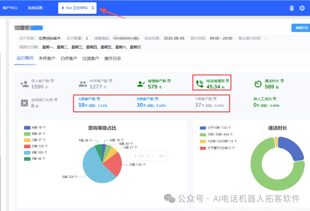 电话营销机器人系统,自动打电话外呼客户