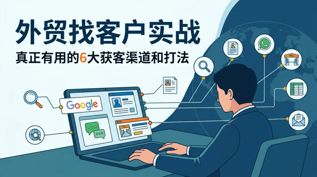 外贸找客户实战:真正有用的6 大获客渠道和打法(不是教科书版)