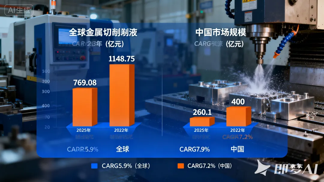 数据说话:2026 中国切削液市场 285 亿,华东占 40%,华南增速最快