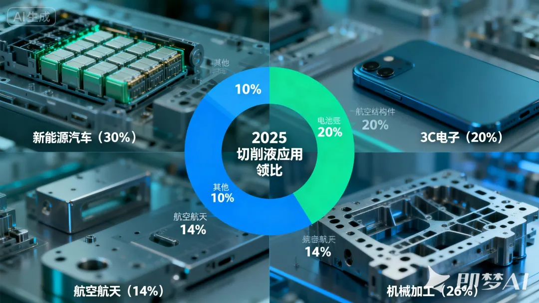 数据说话:2026 中国切削液市场 285 亿,华东占 40%,华南增速最快