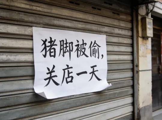 突击大检查时,潮汕某市场各商店纷纷关店,关店理由太有趣了