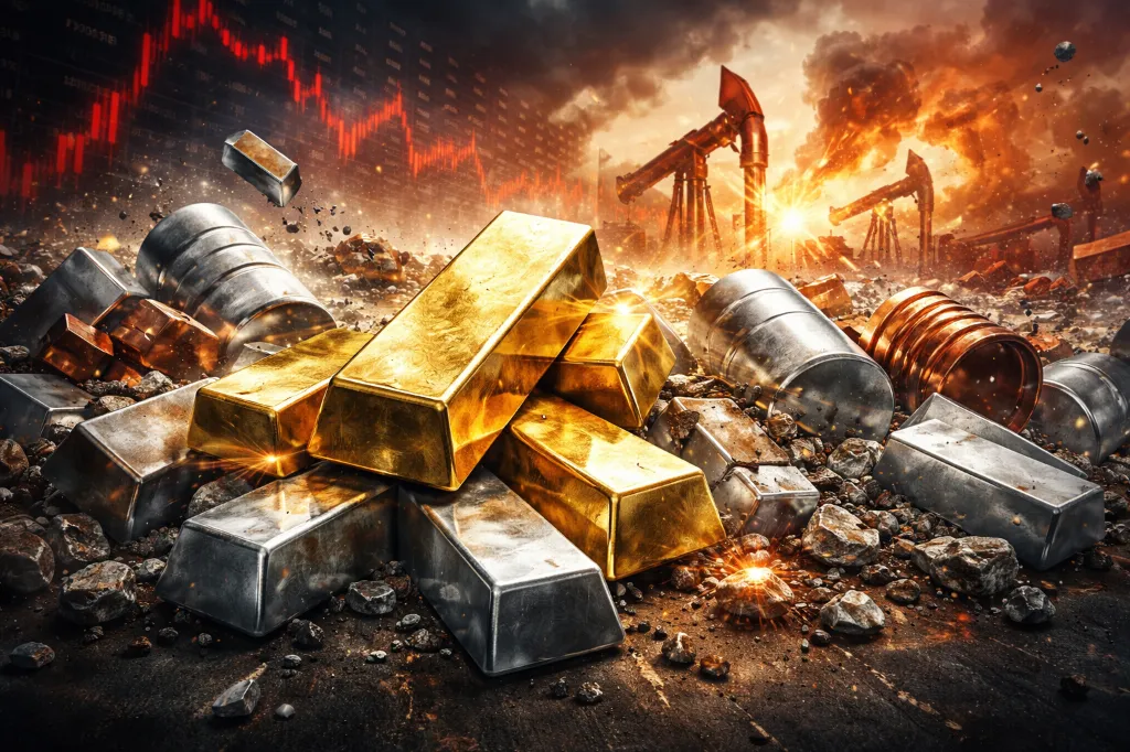 油价动荡主导市场,黄金一度暴跌6%,美股美债企稳