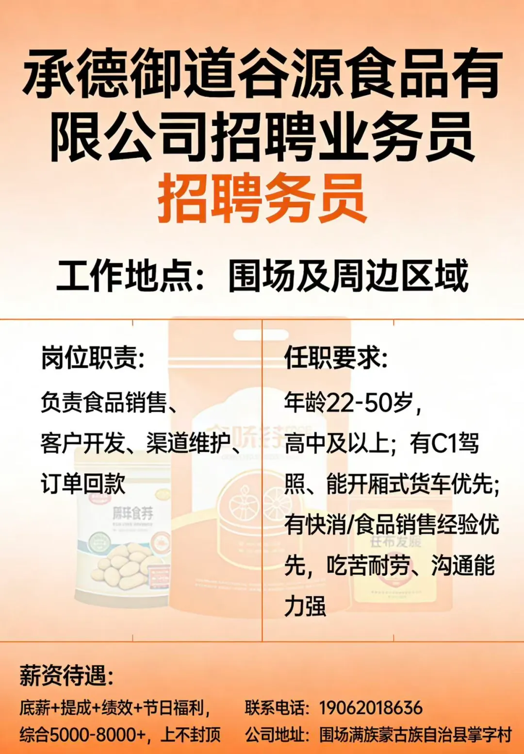 【围场县零工市场】3月21日招聘信息