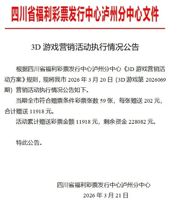3D游戏营销活动执行公告
