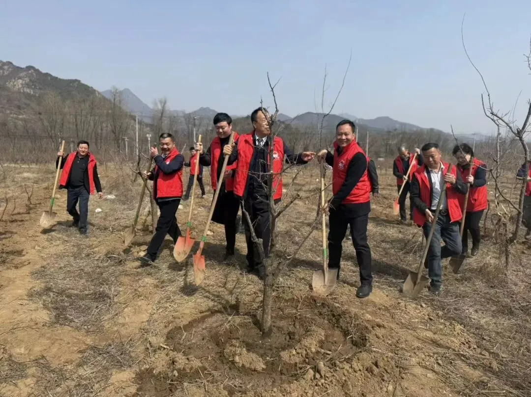 【市场动态】张玉玺董事长带队参与怀柔公益植树活动