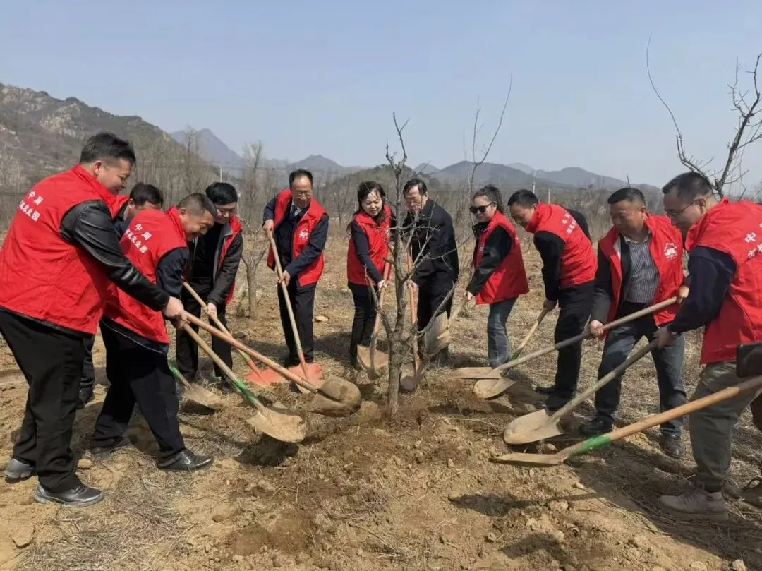 【市场动态】张玉玺董事长带队参与怀柔公益植树活动