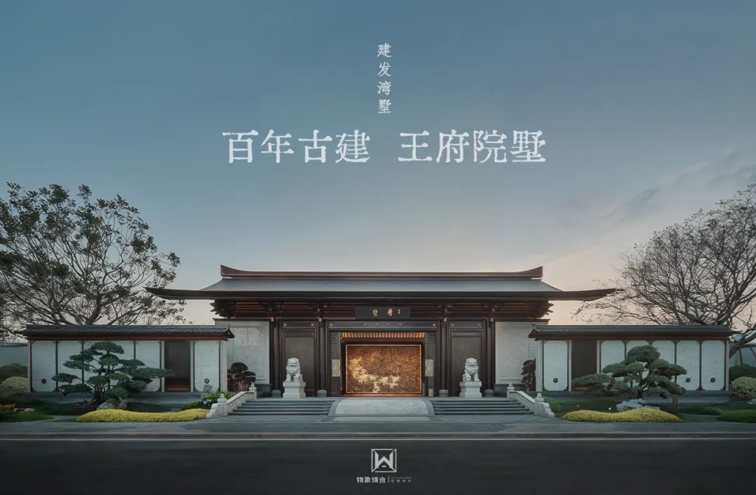 物象境合*建发湾墅营销中心,三百年古建入梦,一院风华鉴古今