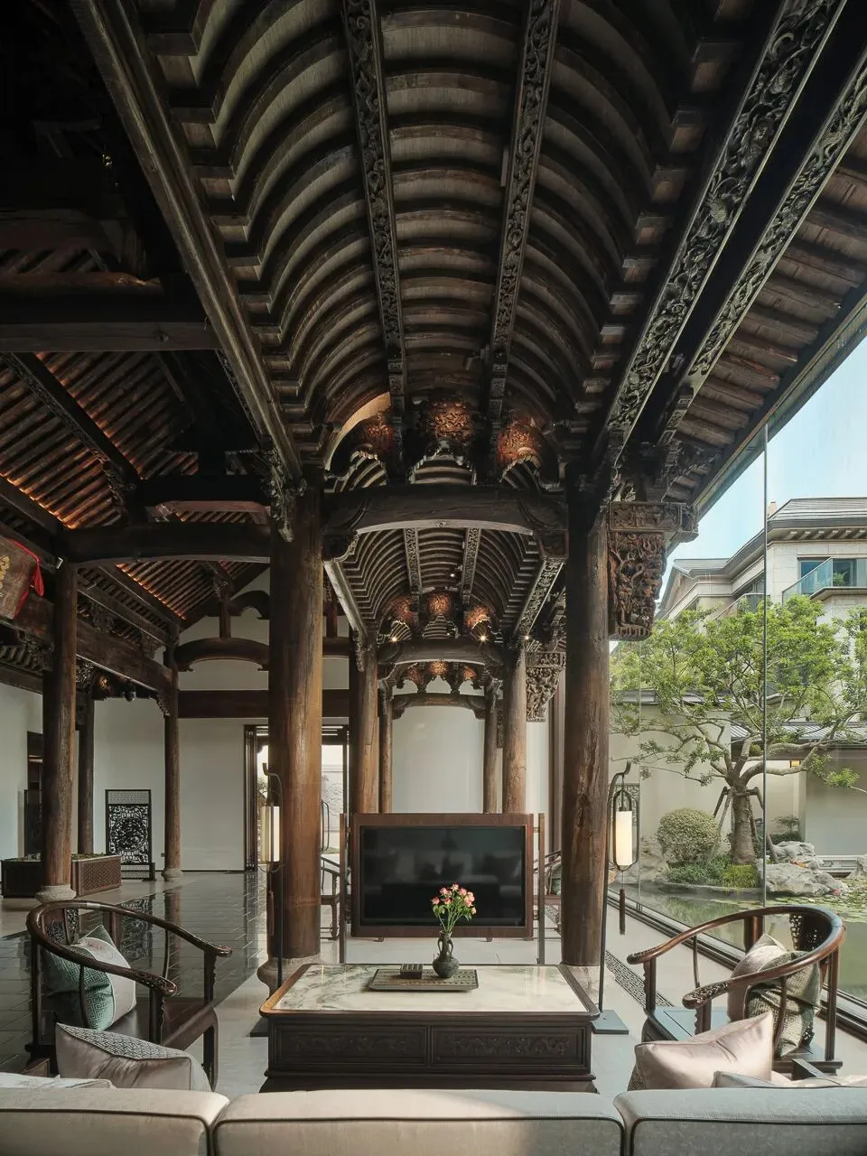 物象境合*建发湾墅营销中心,三百年古建入梦,一院风华鉴古今