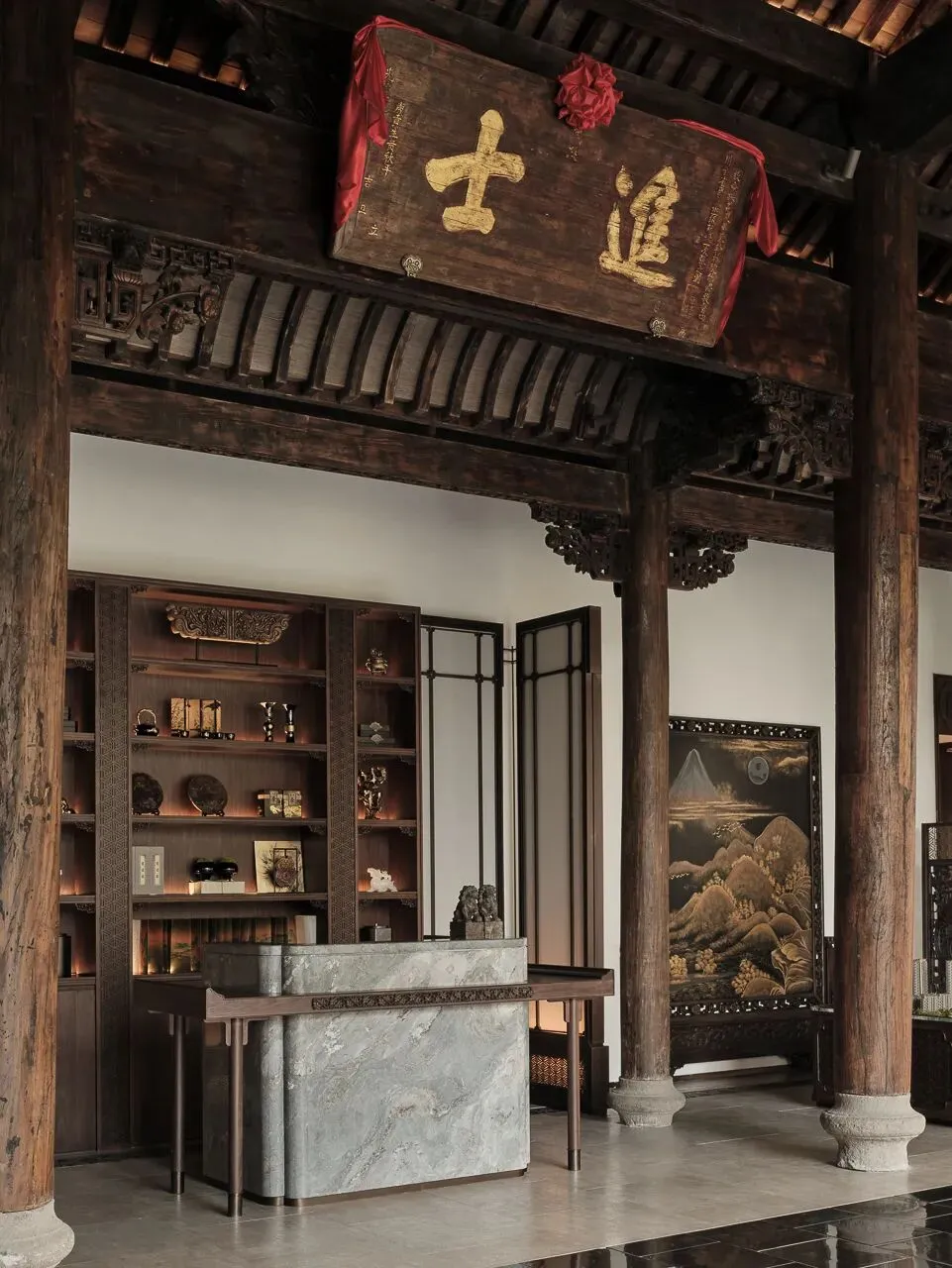 物象境合*建发湾墅营销中心,三百年古建入梦,一院风华鉴古今