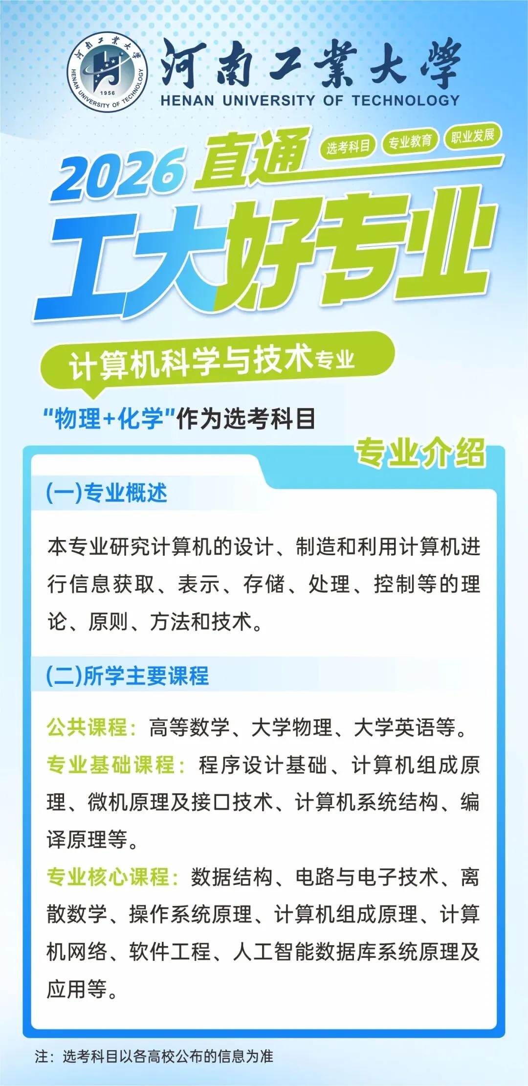 直通工大好专业(6)——计算机科学与技术