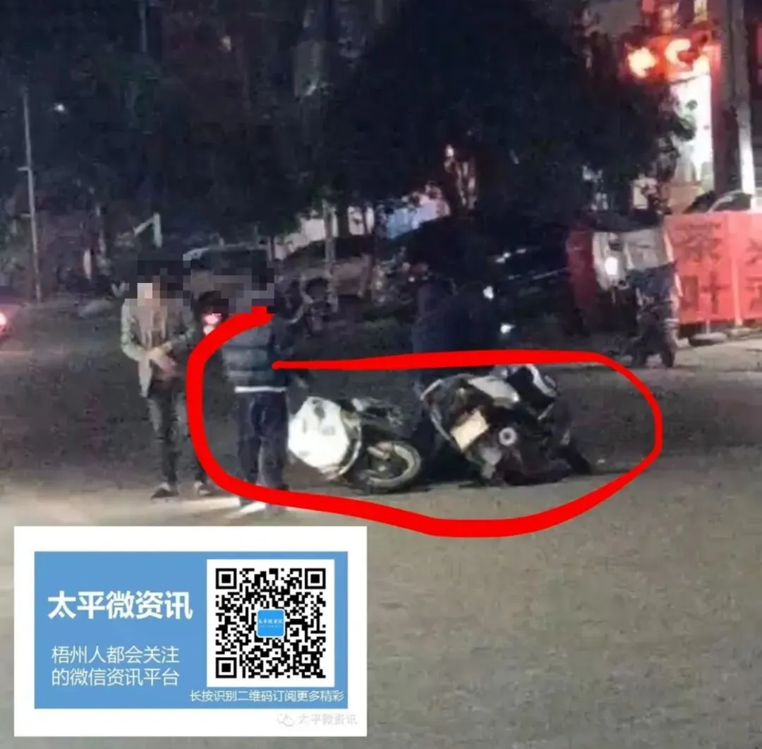 晚上,太平西瓜市场门口,发生车祸!