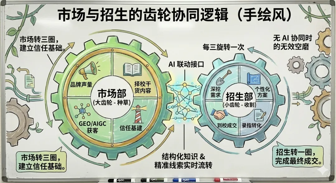 基于“市场推广+招办转化”三环模型的AI招生部署全攻略