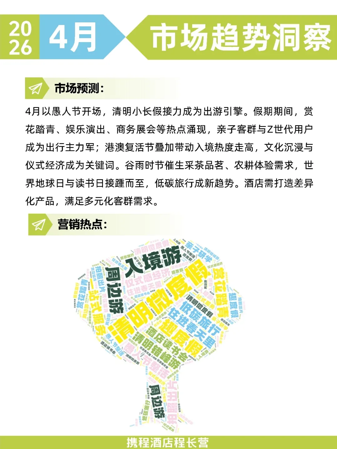 酒店4月营销日历 | 5大机会别错过