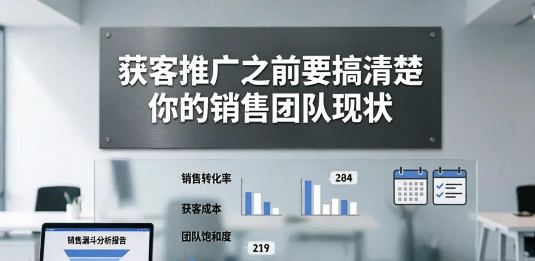 获客推广之前要搞清楚你的销售团队现状