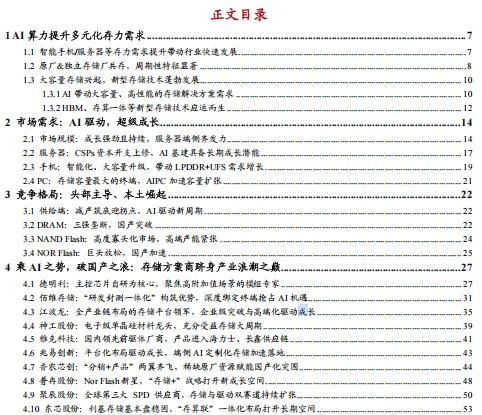 2026存储芯片市场需求、竞争格局及国产厂商布局情况分析报告-56页