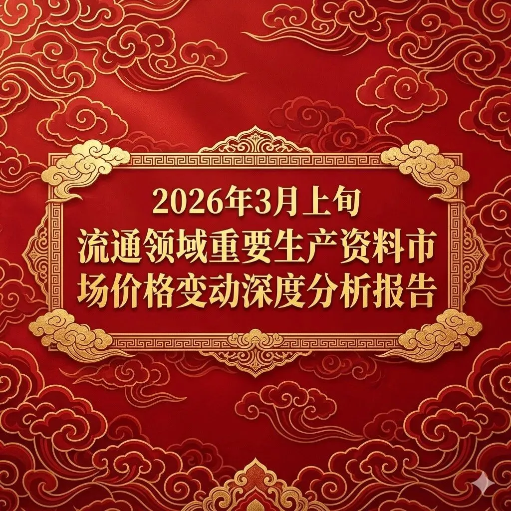 2026年3月上旬流通领域重要生产资料市场价格变动深度分析报告