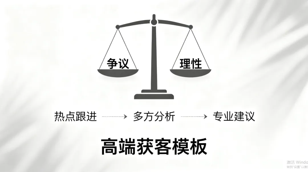财经博主用这模板蹭争议话题,高端获客月入10万太猛了