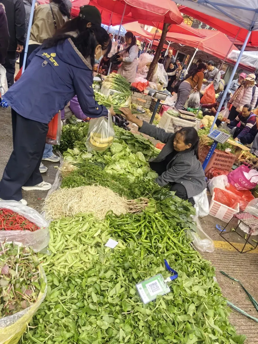 农贸市场的春色