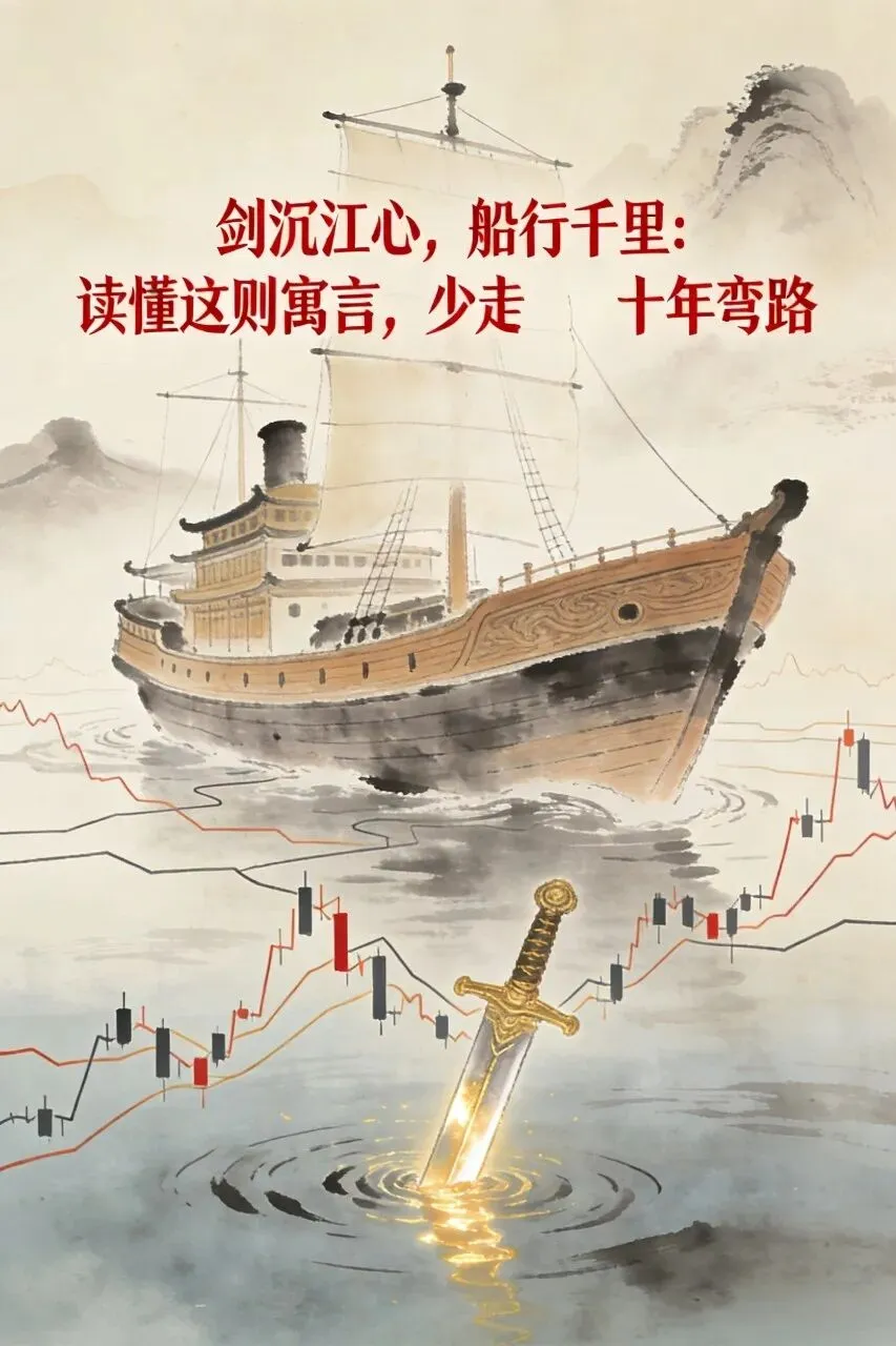 市场中亏光本金的真相:你不过是个刻舟求剑的愚人