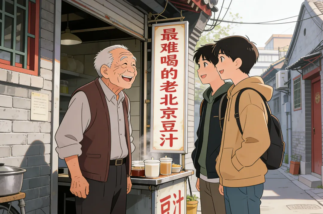 爆火全网!北京大爷卖豆汁,反向营销玩疯了:“好喝不要钱,喝一口保证吐”��