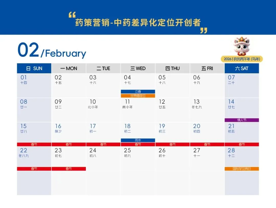 医药人自己的营销热点日历来喽!(含链接)