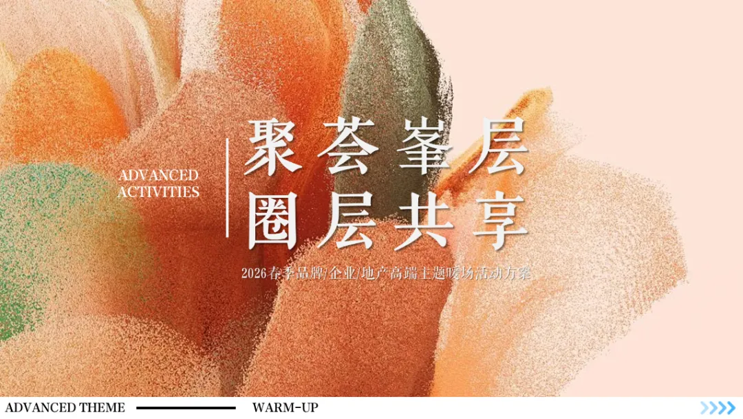 春季地产暖场活动方案,高端圈层营销模板!