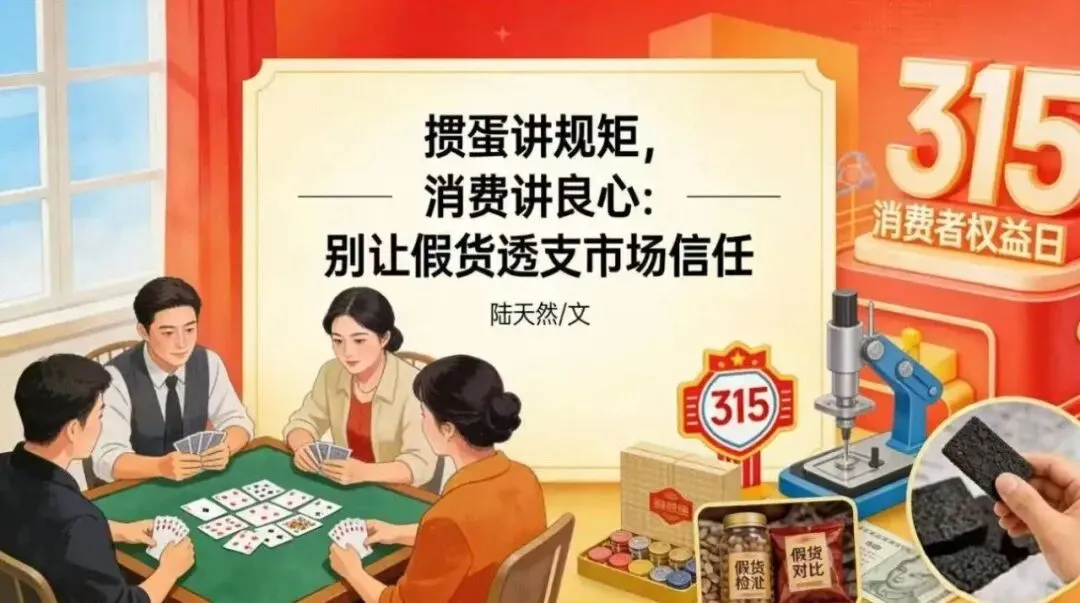 掼蛋讲规矩,消费讲良心:别让假货透支市场信任
