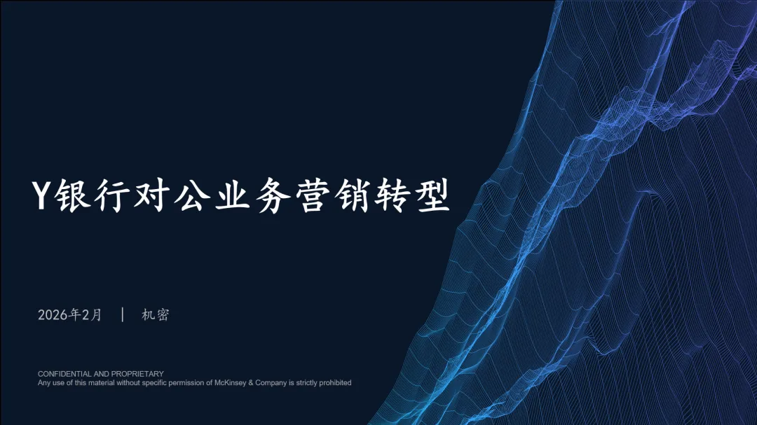 52页 | MBB银行对公业务营销诊断与转型提升咨询报告