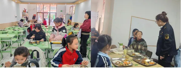 【行风建设在行动】鹤岗市市场监督管理局向阳分局开展学校食堂、校外托管机构付费陪餐行动