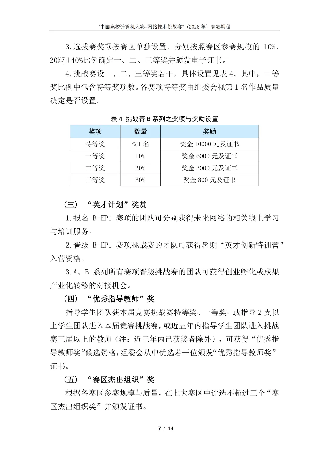 中国高校计算机大赛-网络技术挑战赛”(2026年)竞赛通知