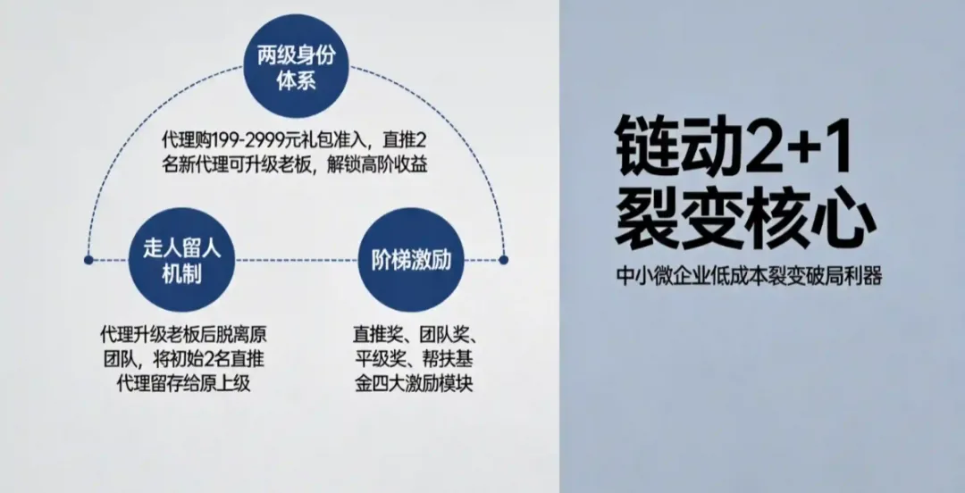 获客成本高到哭?链动2+1深度解析:中小微低成本裂变,合规不踩坑