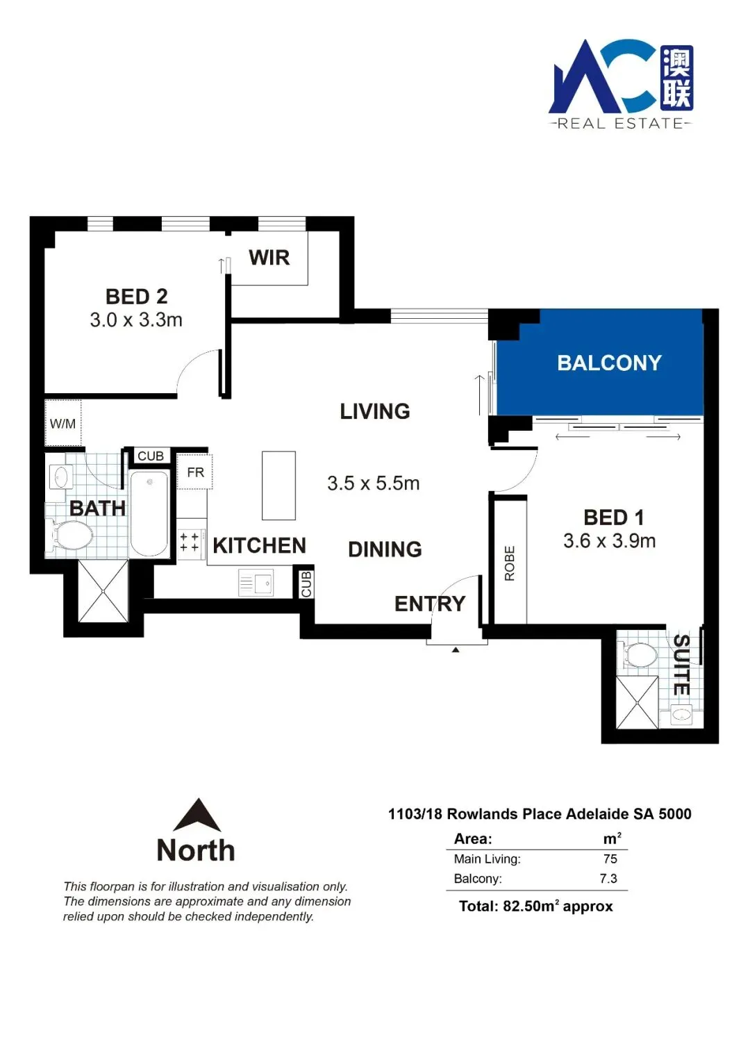 出售:对面就是中央市场和中国城!步行就到南澳和阿德莱德大学!阿德市区罗兰两房两浴公寓,可观城市风景!