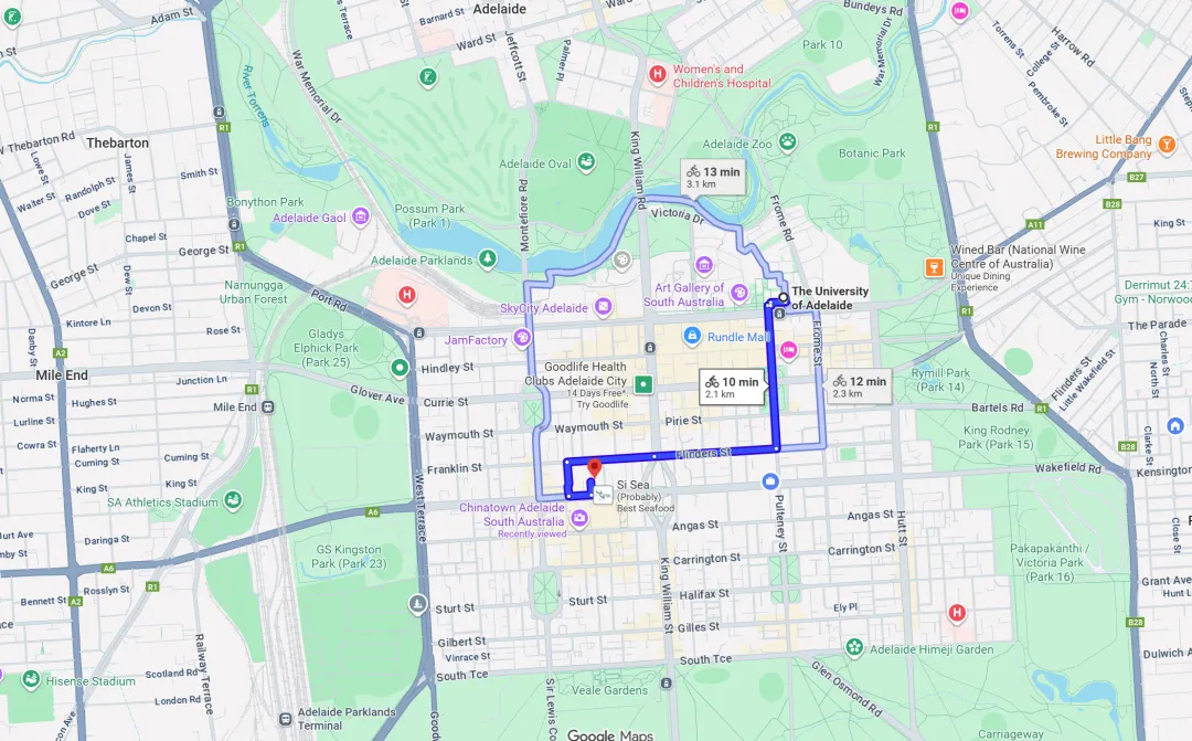 出售:对面就是中央市场和中国城!步行就到南澳和阿德莱德大学!阿德市区罗兰两房两浴公寓,可观城市风景!