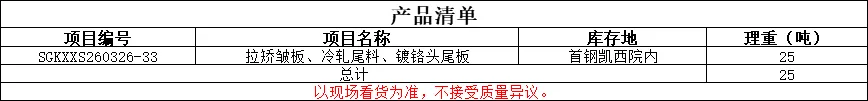 【销售预告】3月26日销售预告