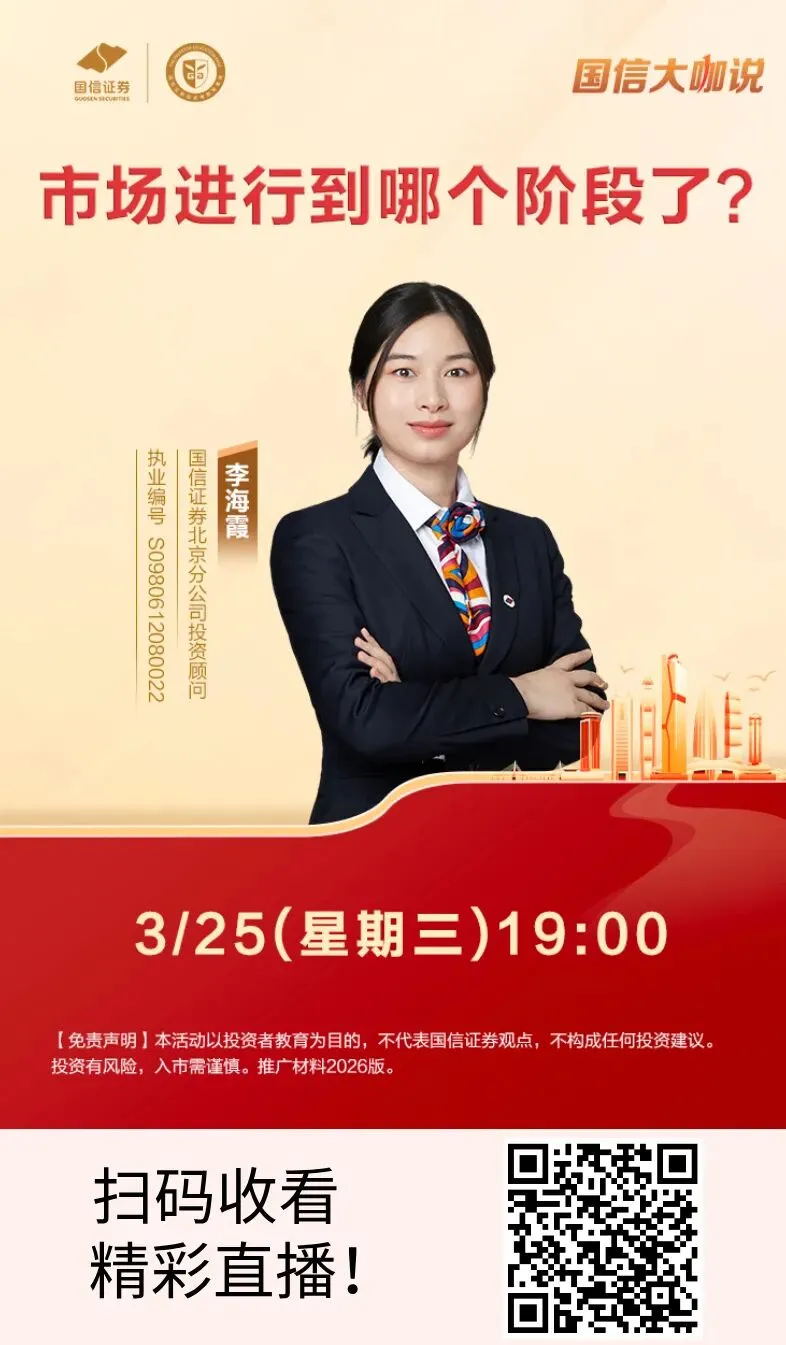 直播预告19:00|市场进行到哪个阶段了?今晚19:00等你来!