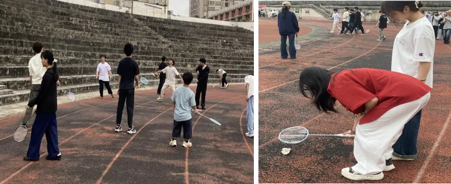 心理育人︱2025级计算机应用技术1班举行“春日焕新,活力启航”班级户外羽毛球健身活动