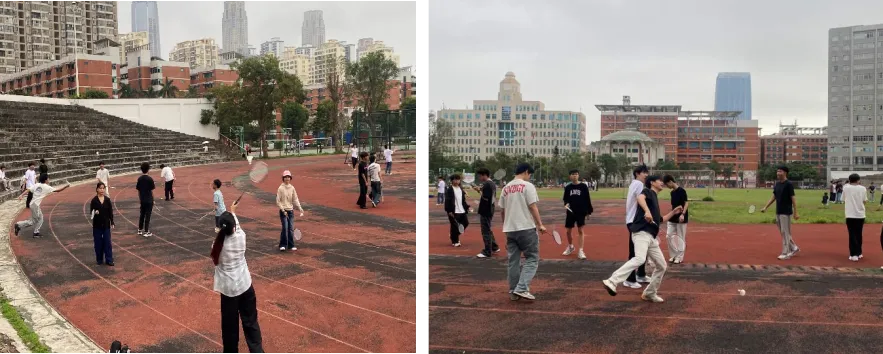 心理育人︱2025级计算机应用技术1班举行“春日焕新,活力启航”班级户外羽毛球健身活动