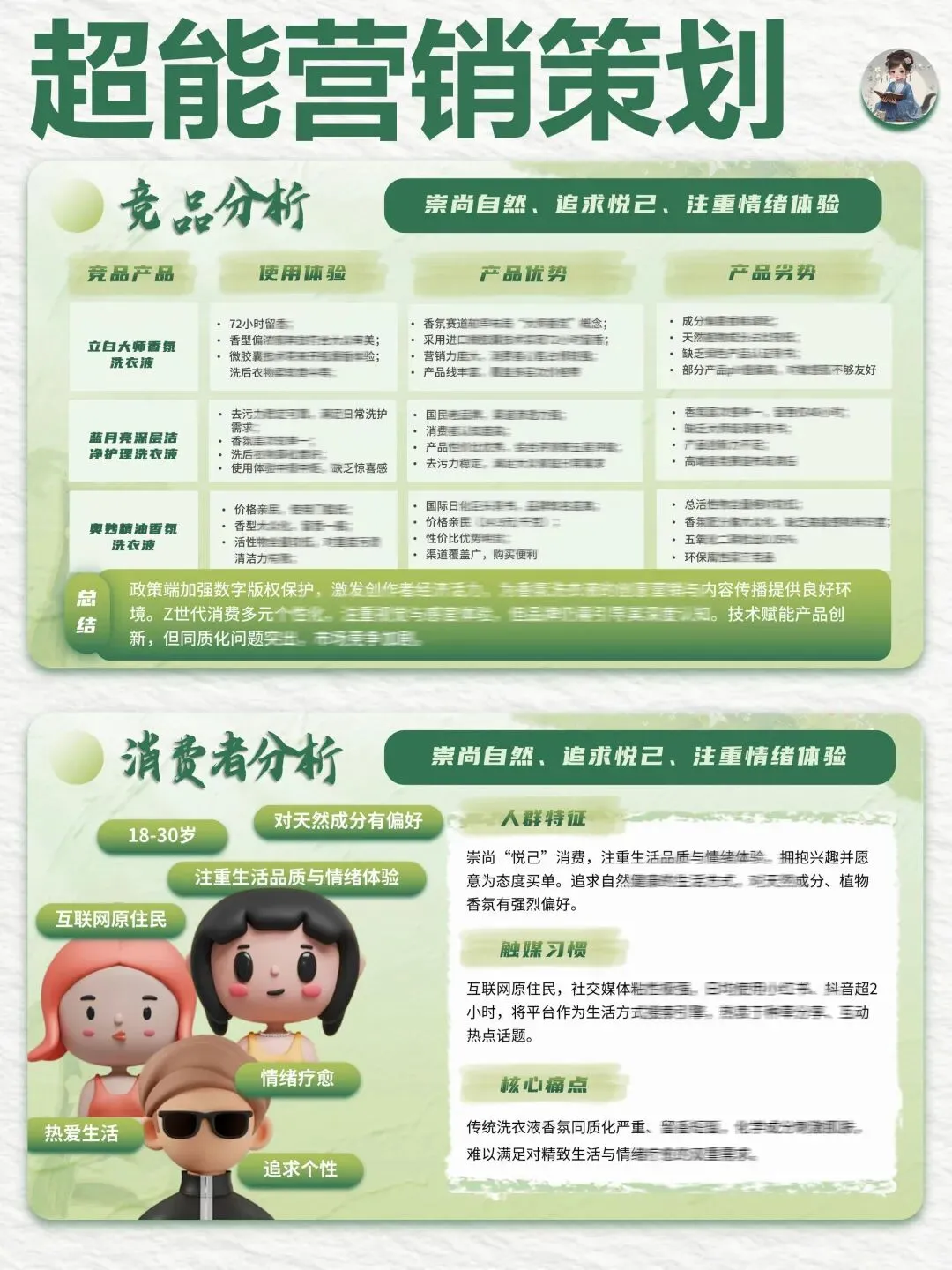 大广赛【超能】营销策划PPT+演讲稿“我的植愈力超能”