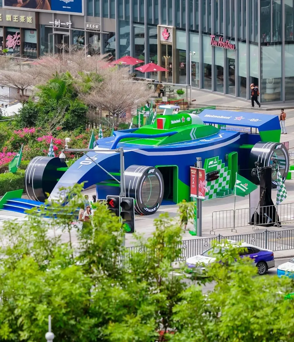 喜力F1快闪点燃鹭岛,打造全城刷屏级营销