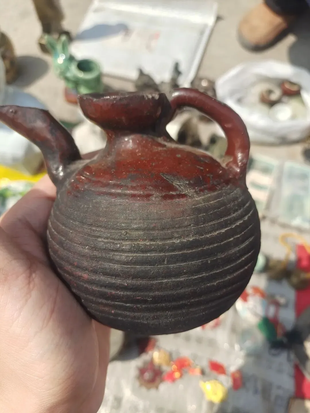 周三古玩市场地摊淘宝,和大家分享一下捡漏收获吧