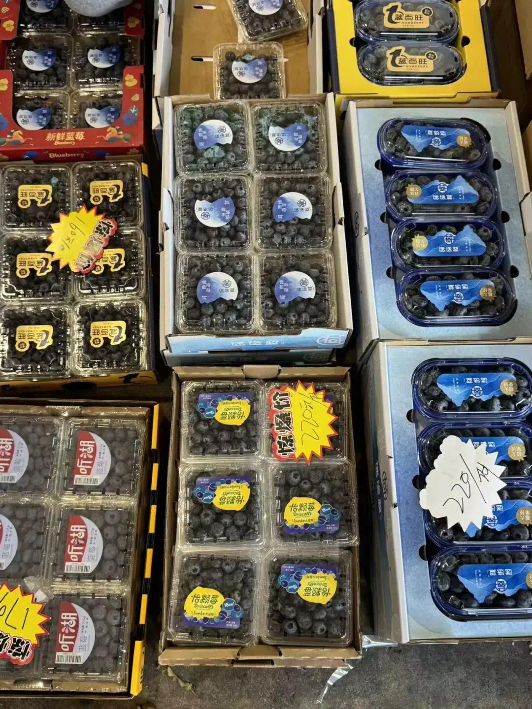 蓝莓价格降!到市场实现蓝莓自由,零售&拼单,平价吃蓝莓满满营养!