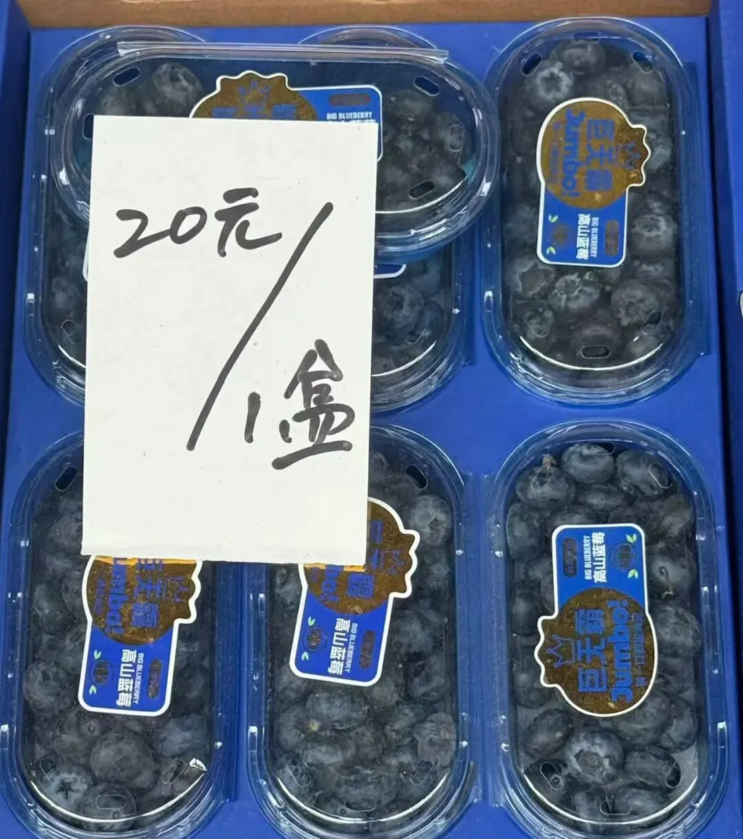 蓝莓价格降!到市场实现蓝莓自由,零售&拼单,平价吃蓝莓满满营养!