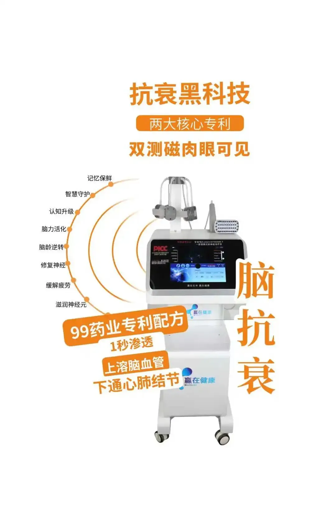 市场独家!AI检测+神经修复+中枢调节,三大专利护你脑身双健康!