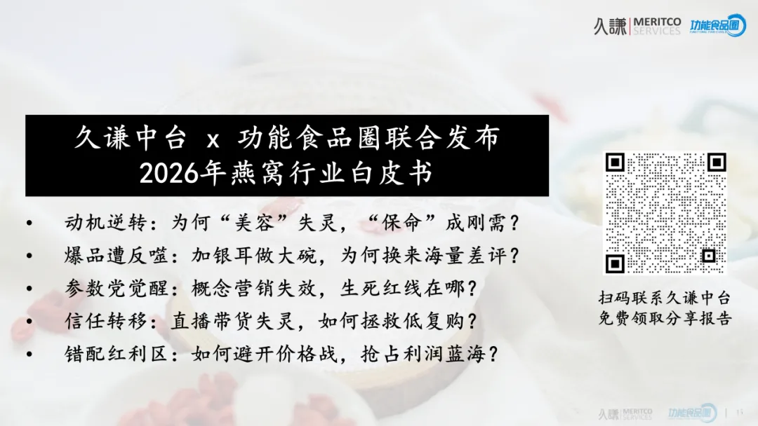 概念营销失效,直播带货失灵,如何拯救燕窝行业的低复购?2026燕窝行业白皮书(下)