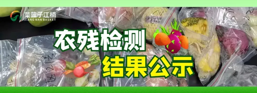 【每日公布】海口市菜篮子江楠市场农残检测结果公示-2026.3.24