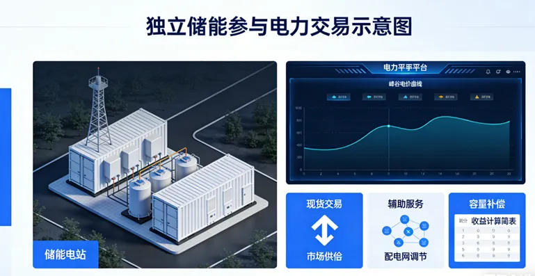 电力现货市场 | 独立储能市场化核心玩法:交易模式+技术架构全攻略