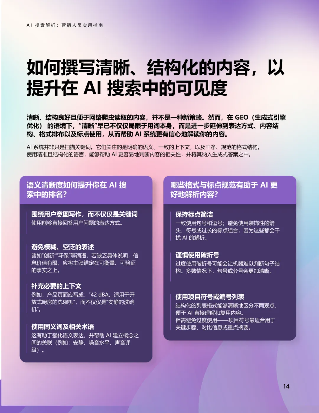 AI搜索解析-营销人员实用指南