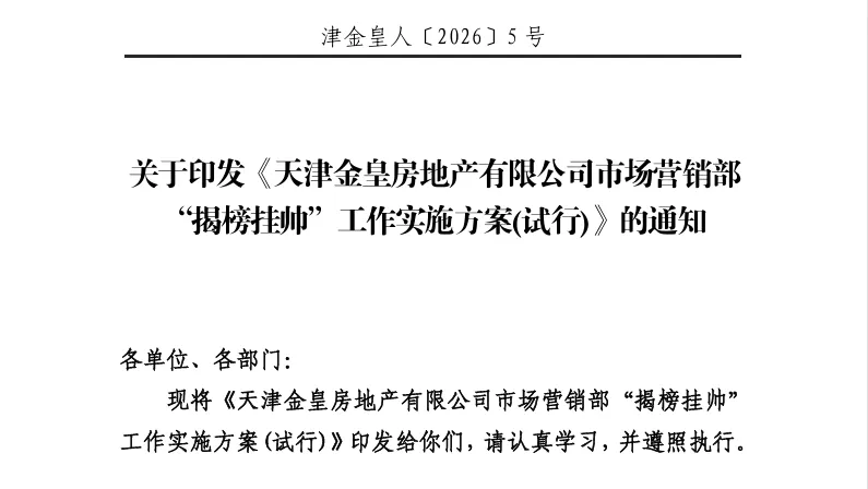 二次创业 奋斗有我丨金皇公司启动市场营销“揭榜挂帅”工作