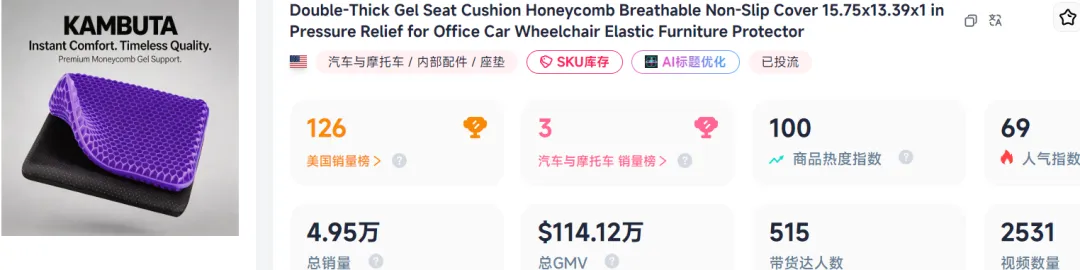 靠“反套路”营销,这款坐垫在TikTok卖了800万